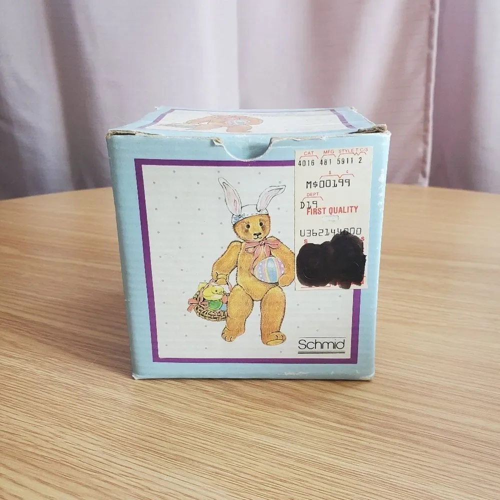 Vintage‎ Schmid Gordon Fraser Easter bunny teddy bear coffee mug